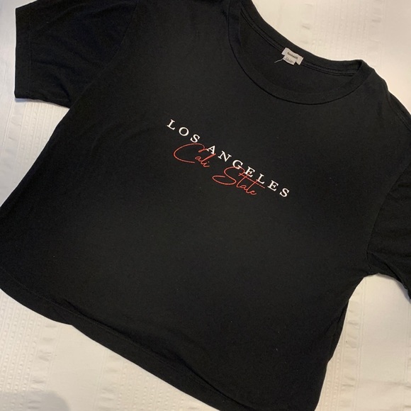 Black Logo Crop T-Shirt